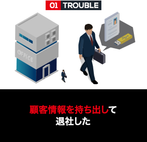 顧客情報を持ち出して退社した