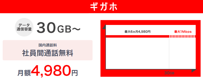 ギガホの料金