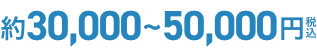 機器代金は税込約30,000~50,000円