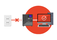 停電や電源トラブルから機器を保護