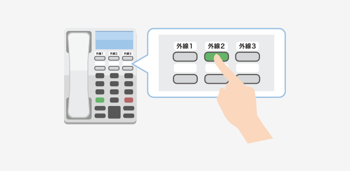 外線ボタン